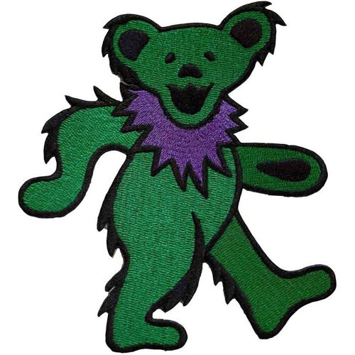 Grateful Dead Patches - Iron On - Green Dancing Bear