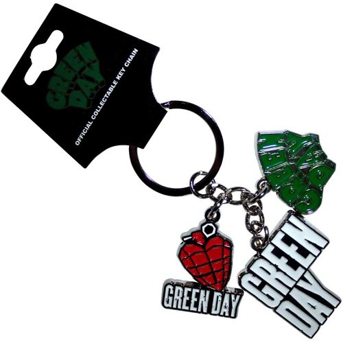 Green Day Standard Keychains - Logo Charms