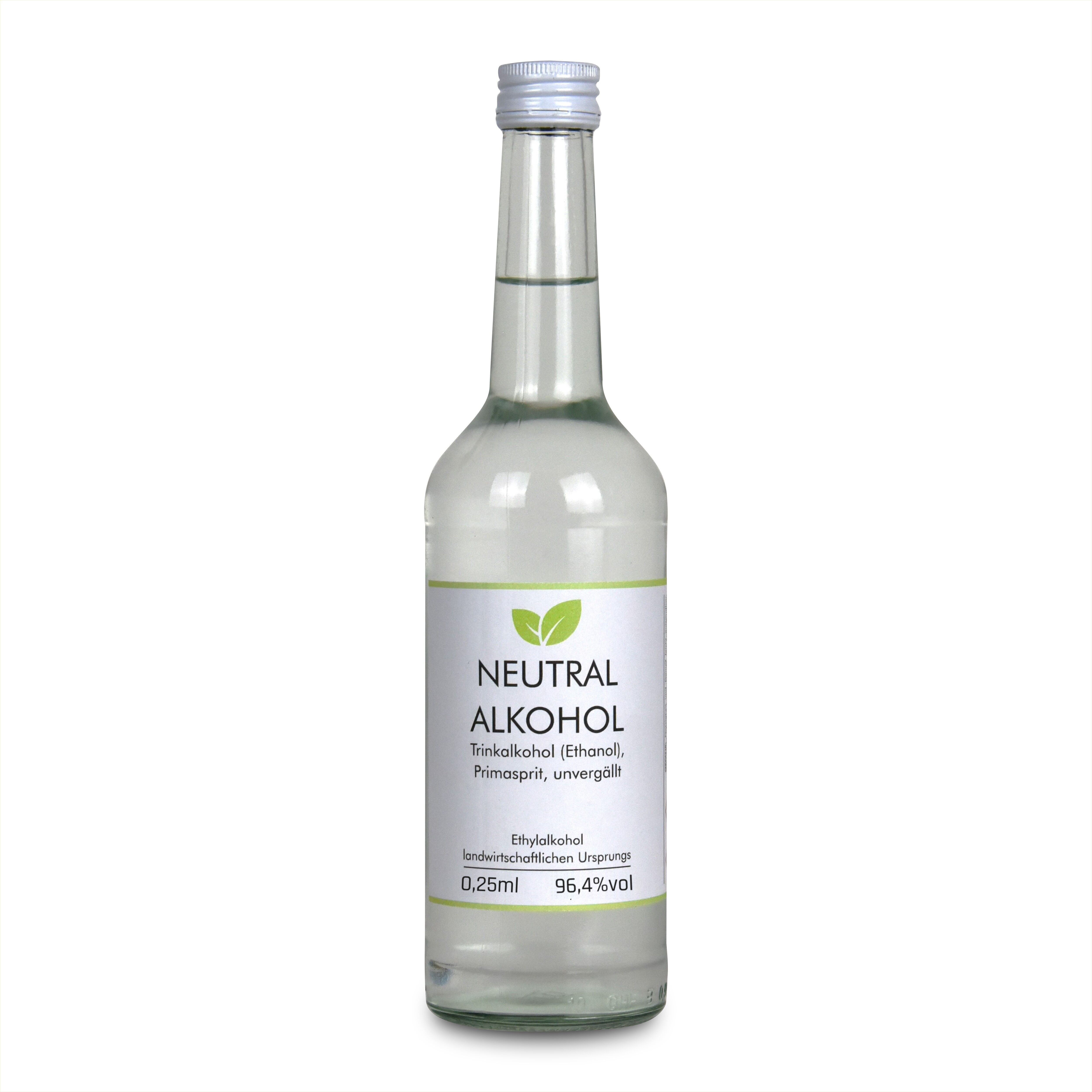 250ml Weingeist Primasprit Trinkalkohol Ethanol unvergällt 96,4%vol