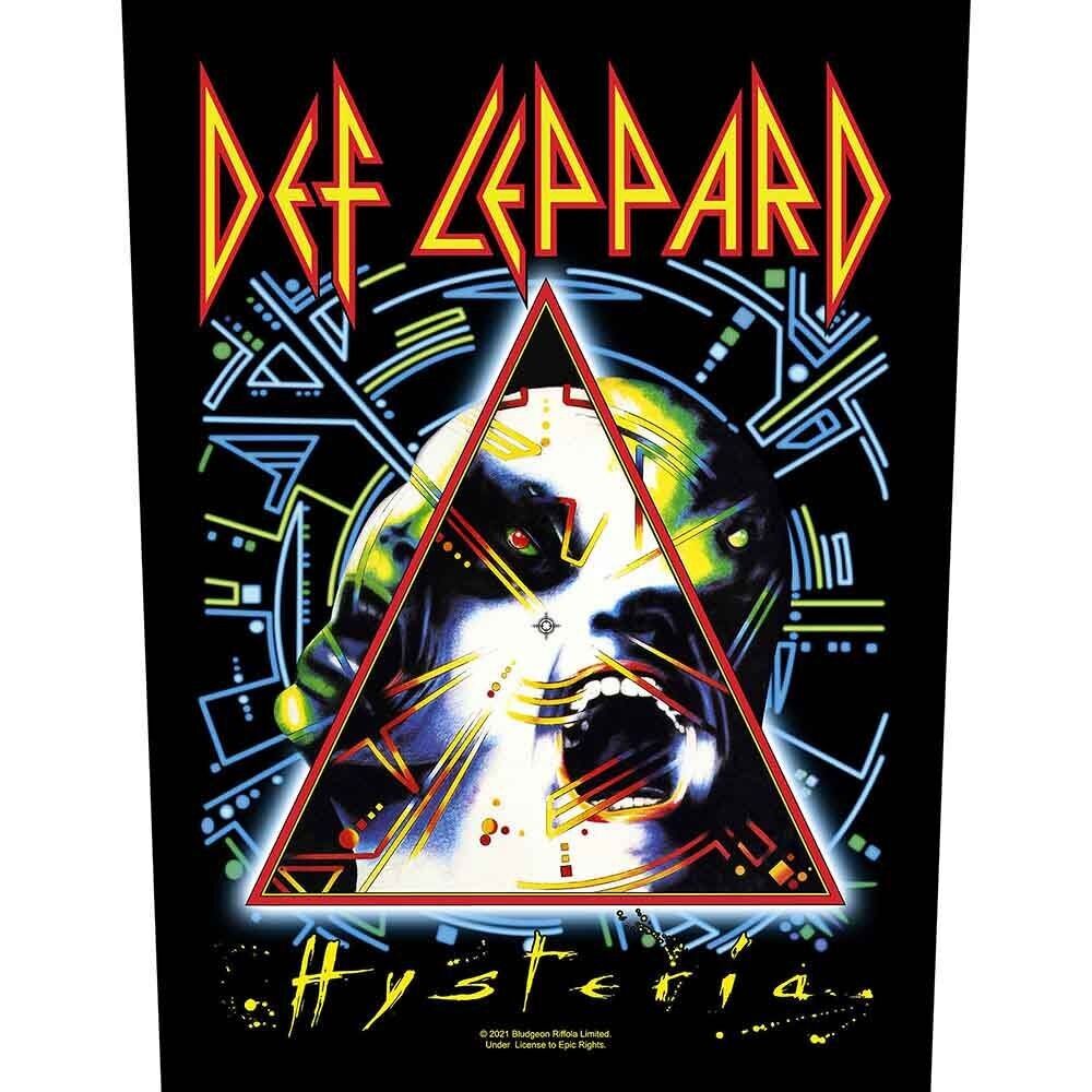 Def Leppard Patches - Woven Sew On - Hysteria