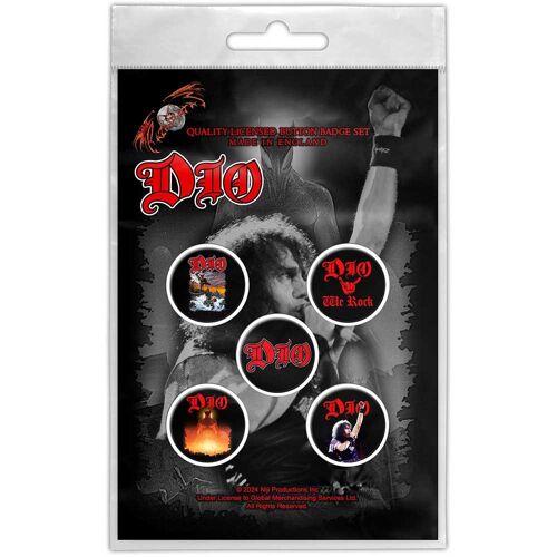 Dio Plastic Pin Badge - We Rock