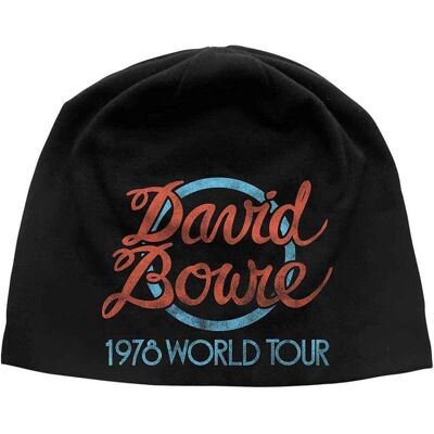 Gorros de David Bowie - Logotipo de la gira mundial JD Print