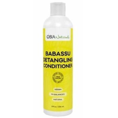 OBIA Natural Babassu Detangling Condiitoner Cream 8oz Advanced Nutrition for Sensitive Hair 500ml