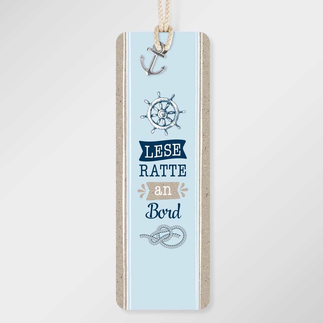 Segnalibro marittimo - topo di biblioteca