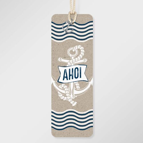Maritimes Lesezeichen - Ahoi