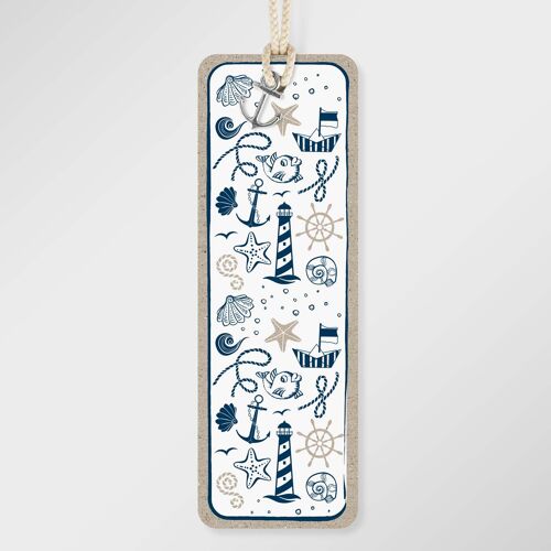Maritimes Lesezeichen - Maritime Ornamente