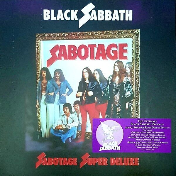 Black Sabbath LP Vinyl Record Box Set - Sabotage (Edizione Super Deluxe)