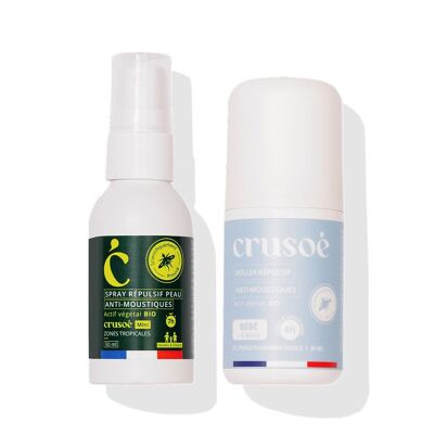 DUO SPRAY ANTIZANZARA 50ML + ROLL-ON ANTIZANZARA BABY 40ML