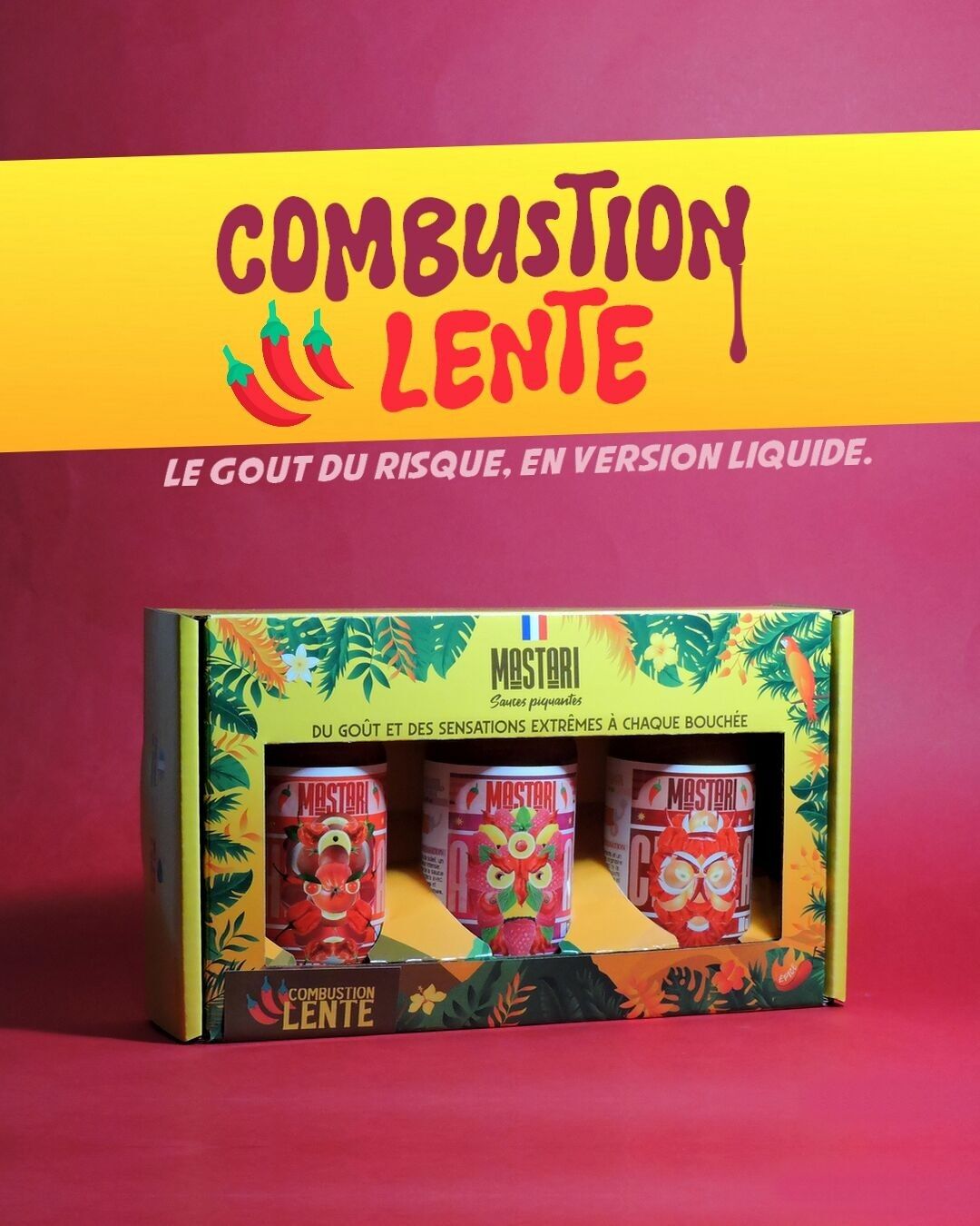 Box of 3 hot sauces - Slow burning 🌶️