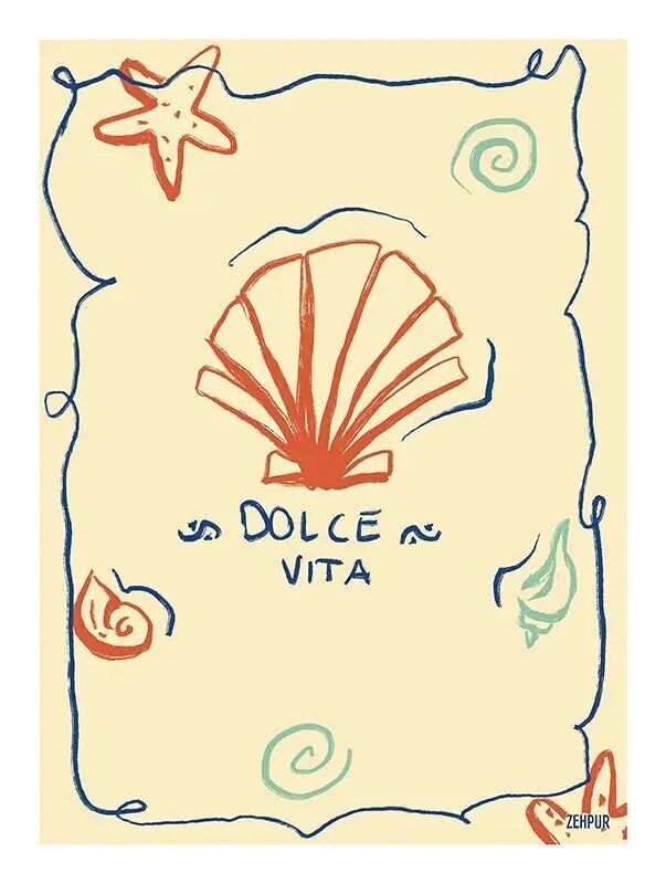Poster Dolce vita Italia | Poster di cucina/viaggio