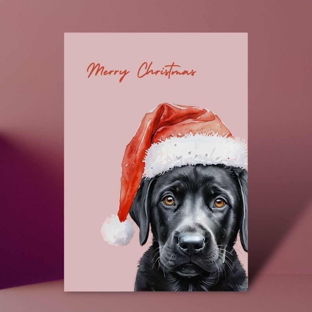 Christmas card for a good cause - with dog motif