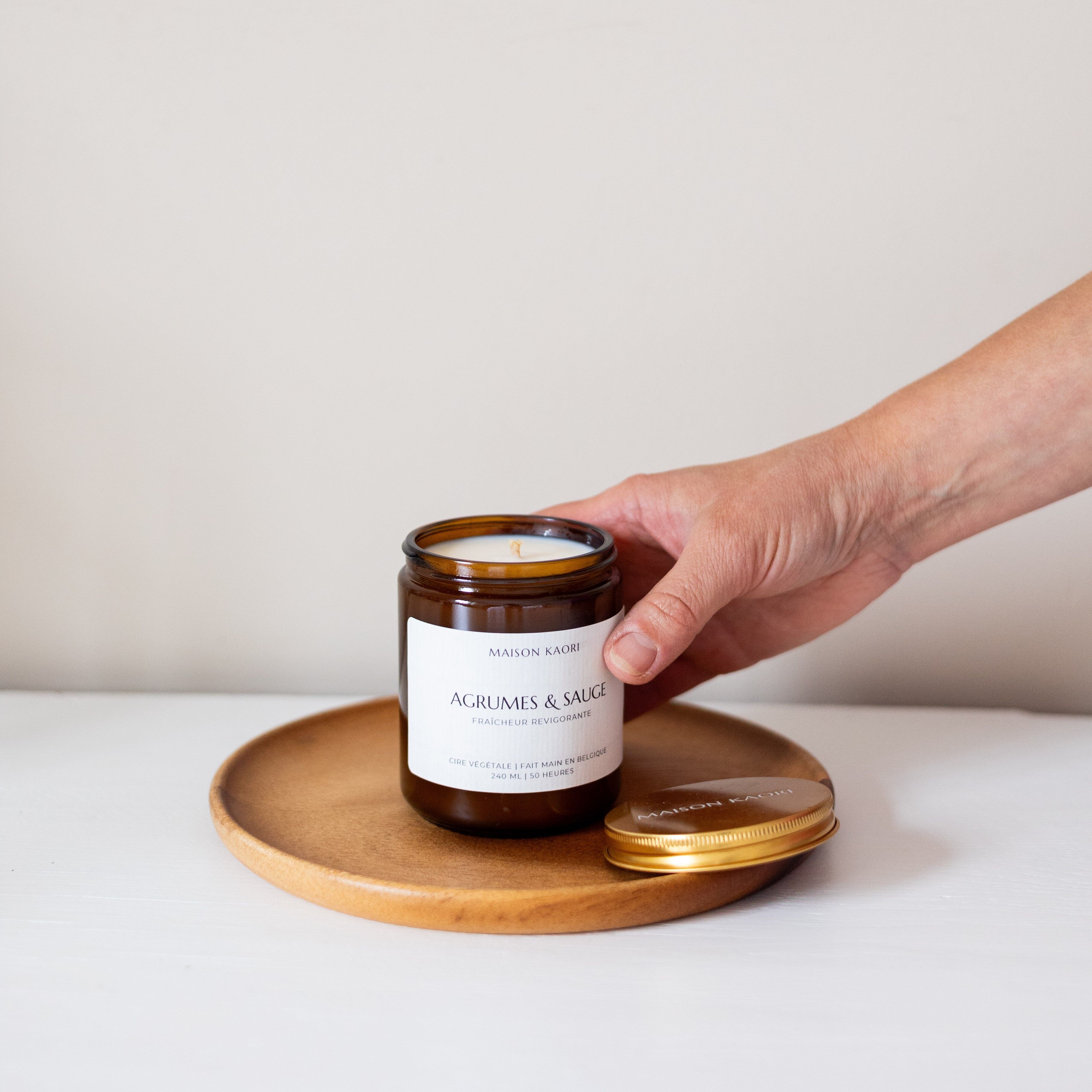 Candela profumata - Agrumi e Salvia