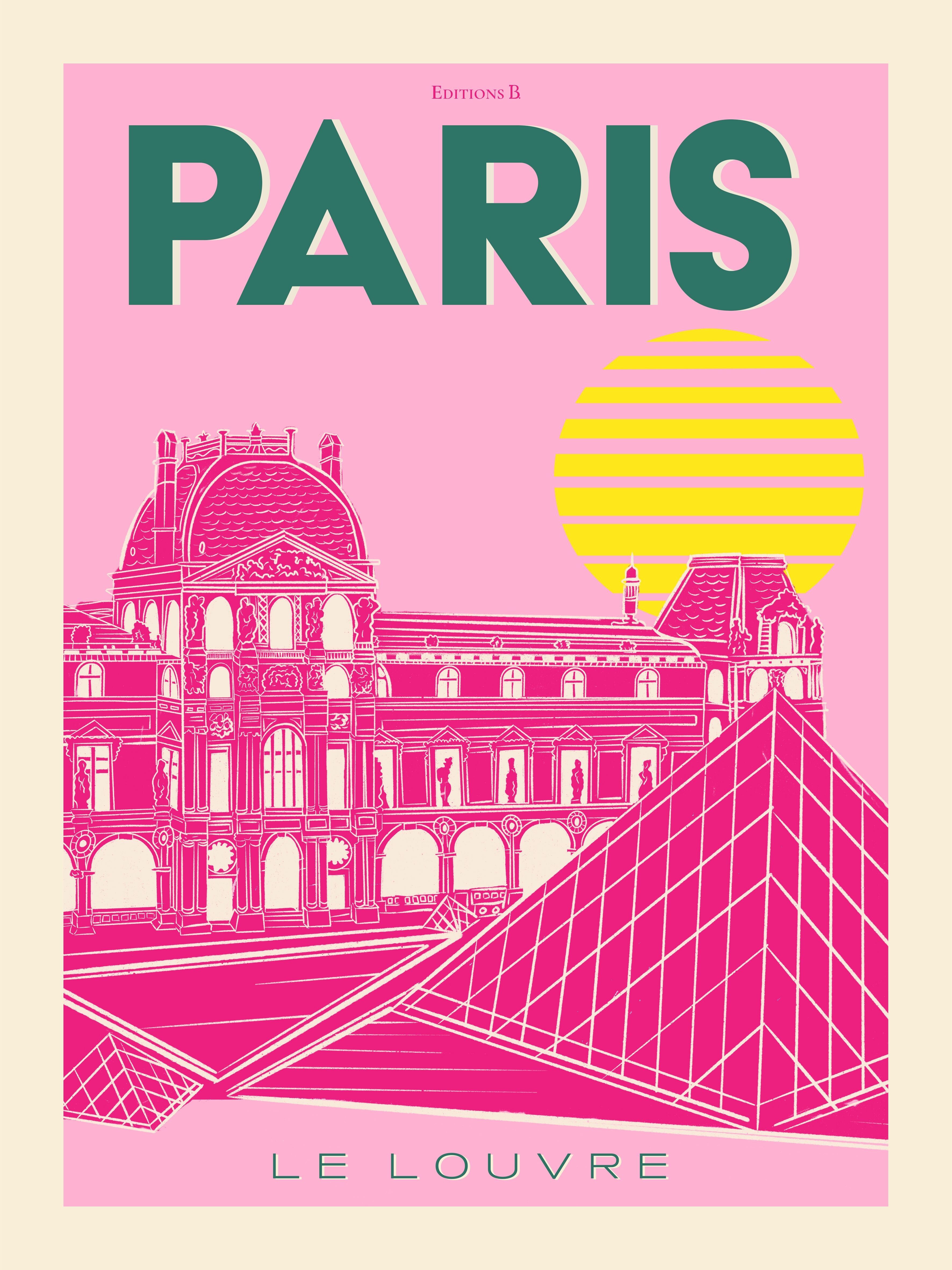 Buy wholesale 30X40 2162 PARIS POP PINK LOUVRE
