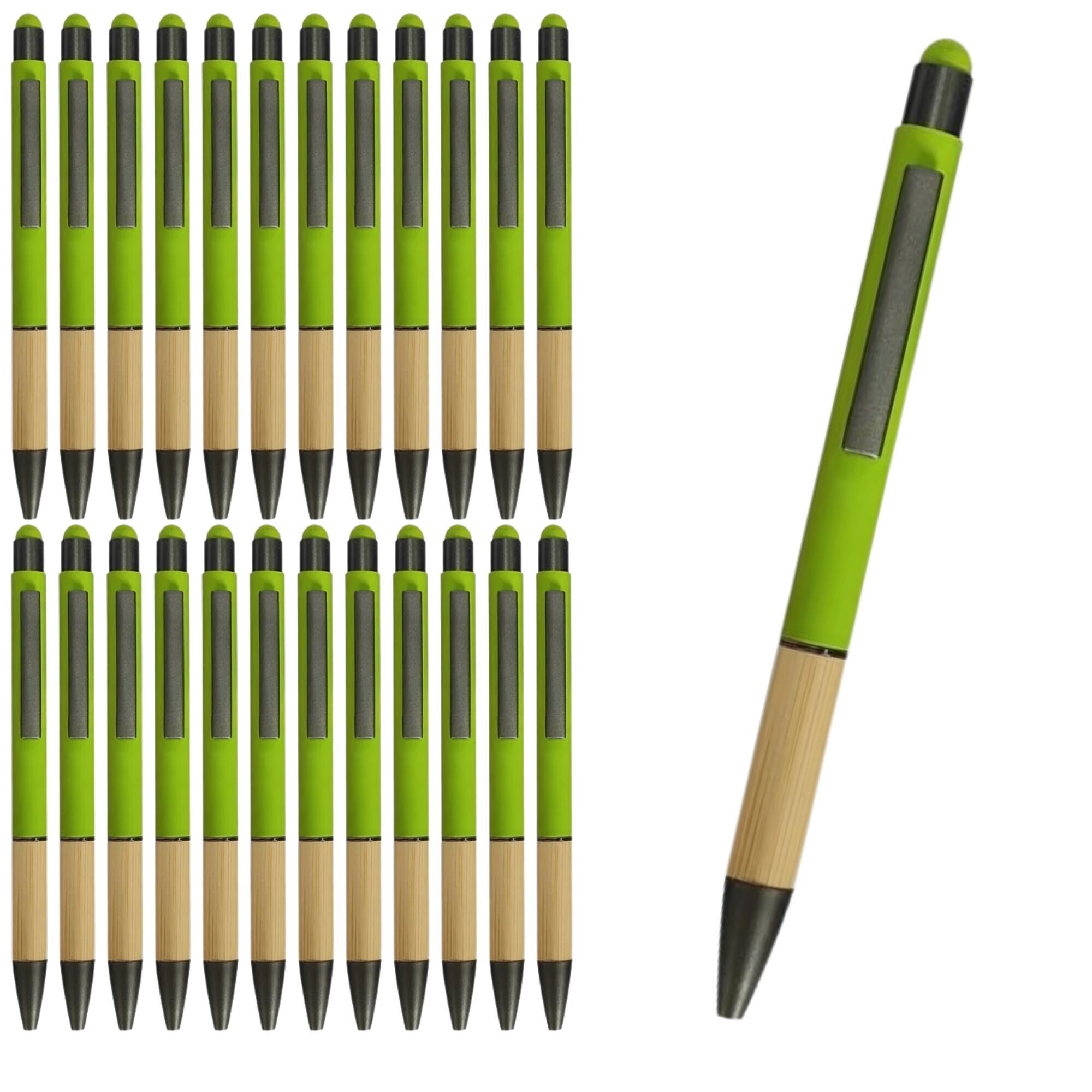 25 Bambus-Eingabestifte – Grün
