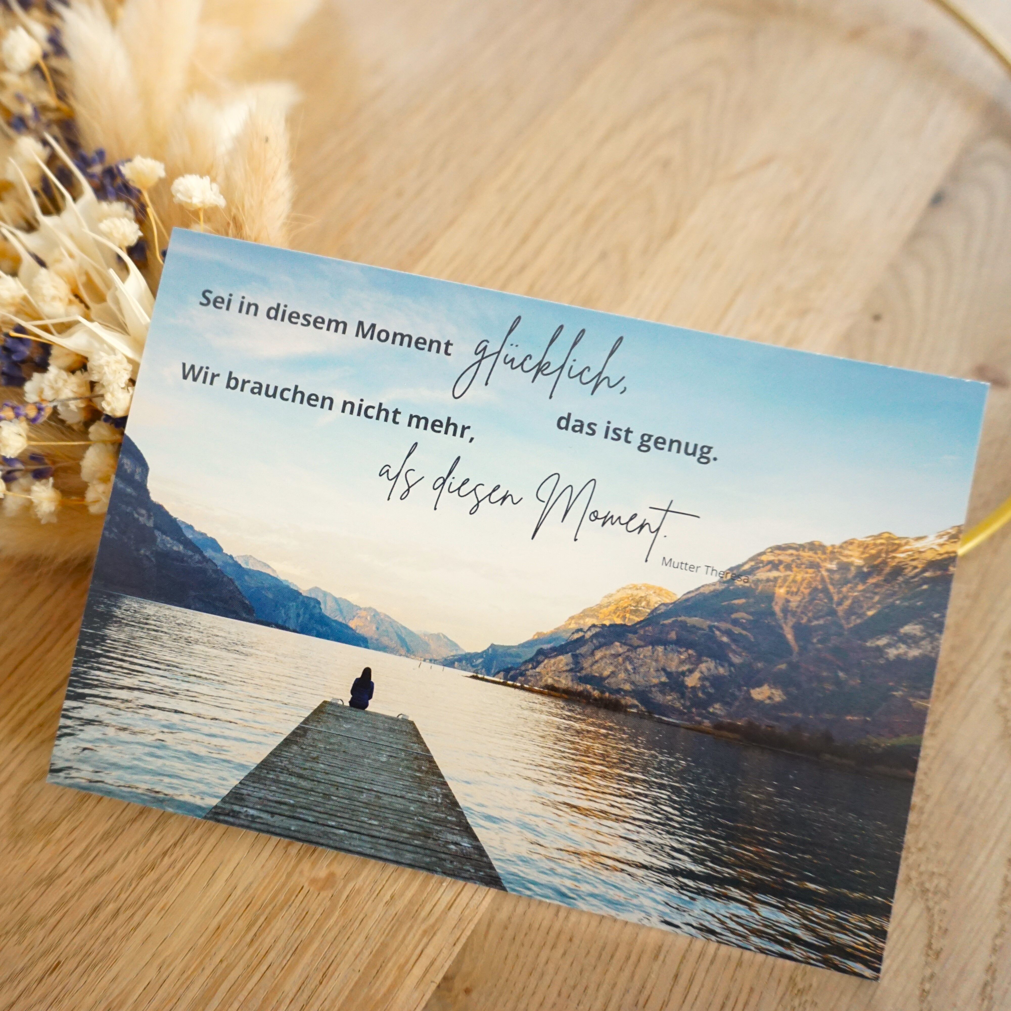 Carte postale « Soyez heureux en ce moment »