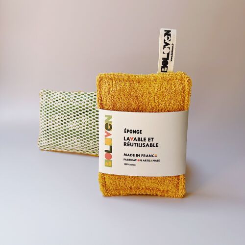 Éponge vaisselle lavable et réutilisable 1 an