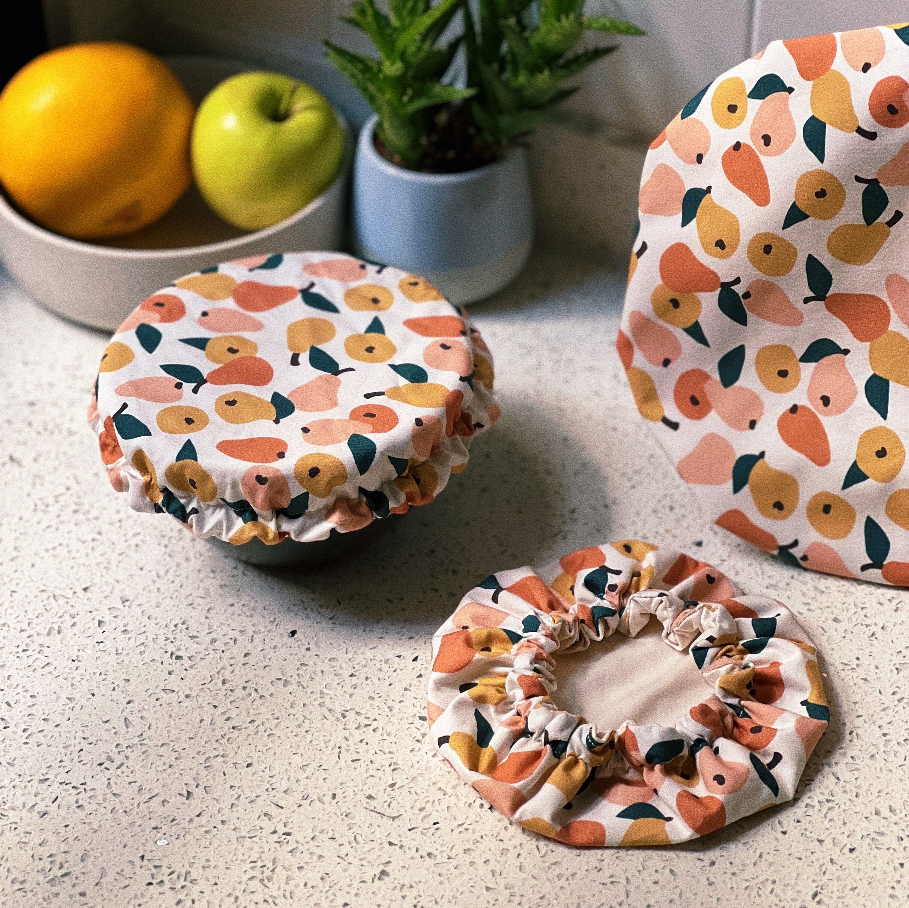 Kit mit 3 GOTS-Baumwoll-Flachüberzügen Charlottes – PEAR