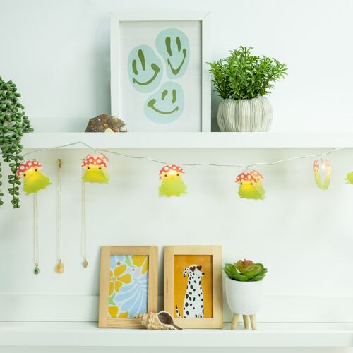 Maurice the Mushroom Frog String Lights - USB Powered