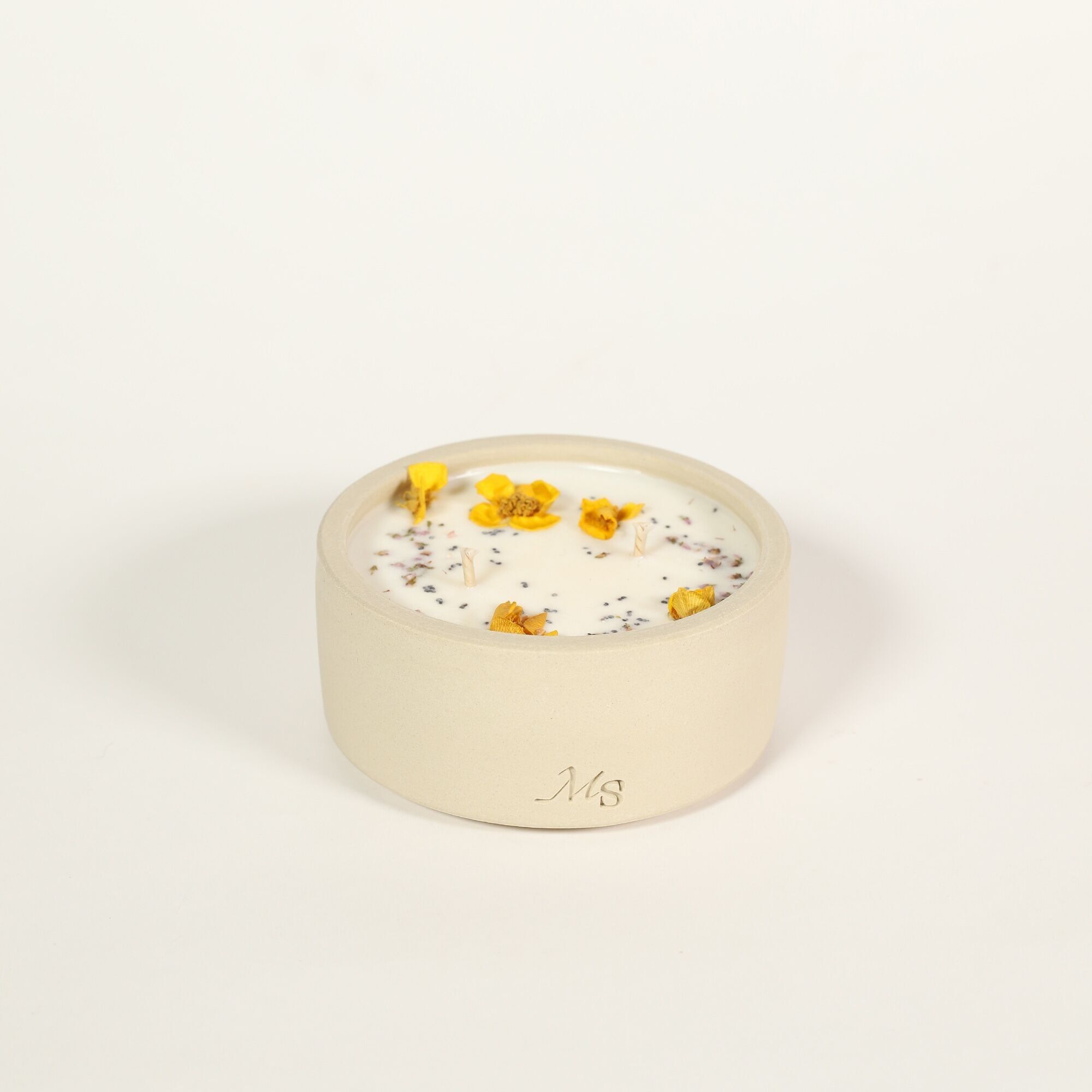 Candela in gres - Vaniglia