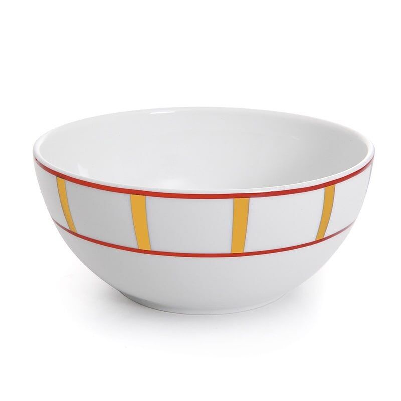 Ciotola in porcellana basca - Josephine Gialla / Rossa