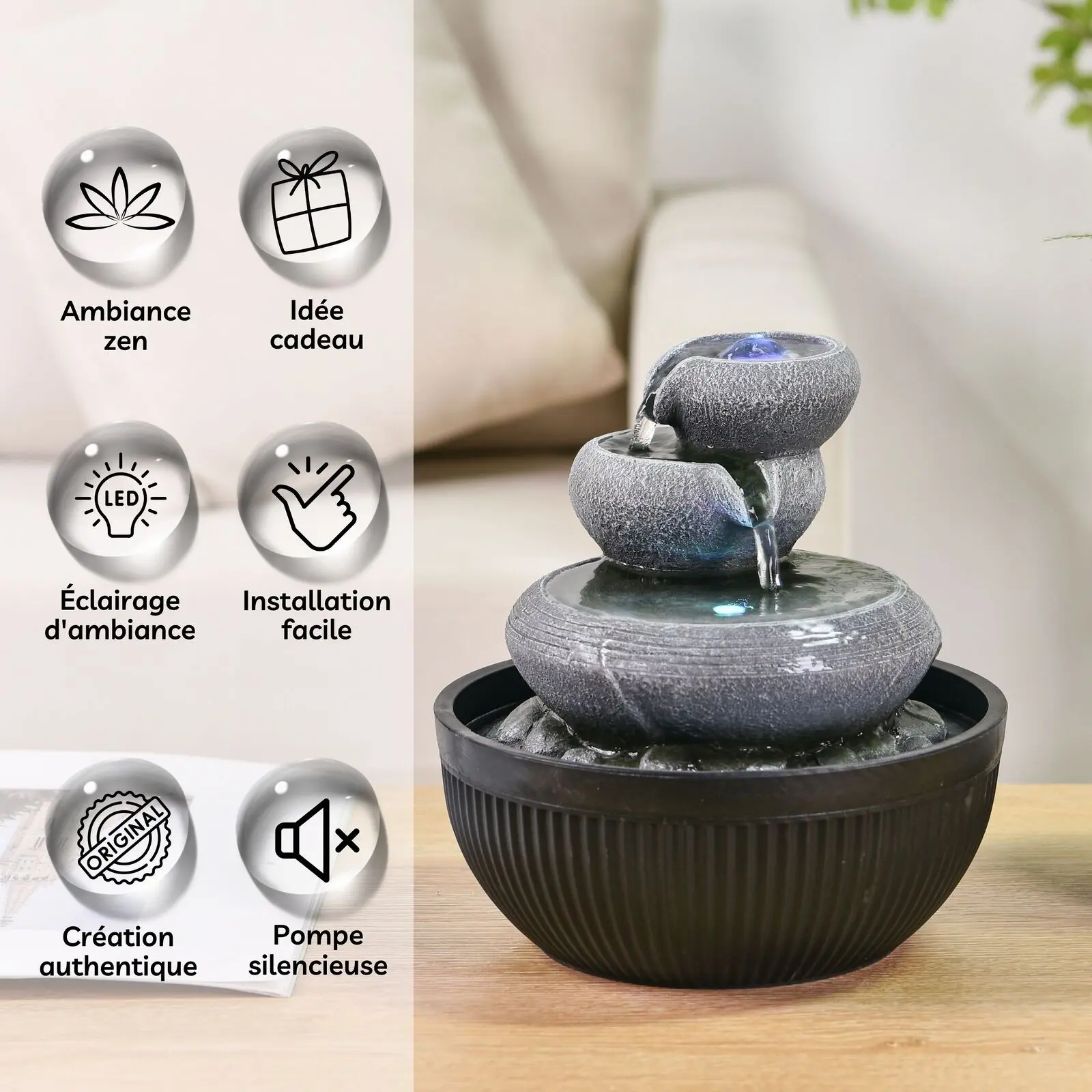 Buy wholesale Indoor Fountain - Zen Fountain - Geelong - Sleek and