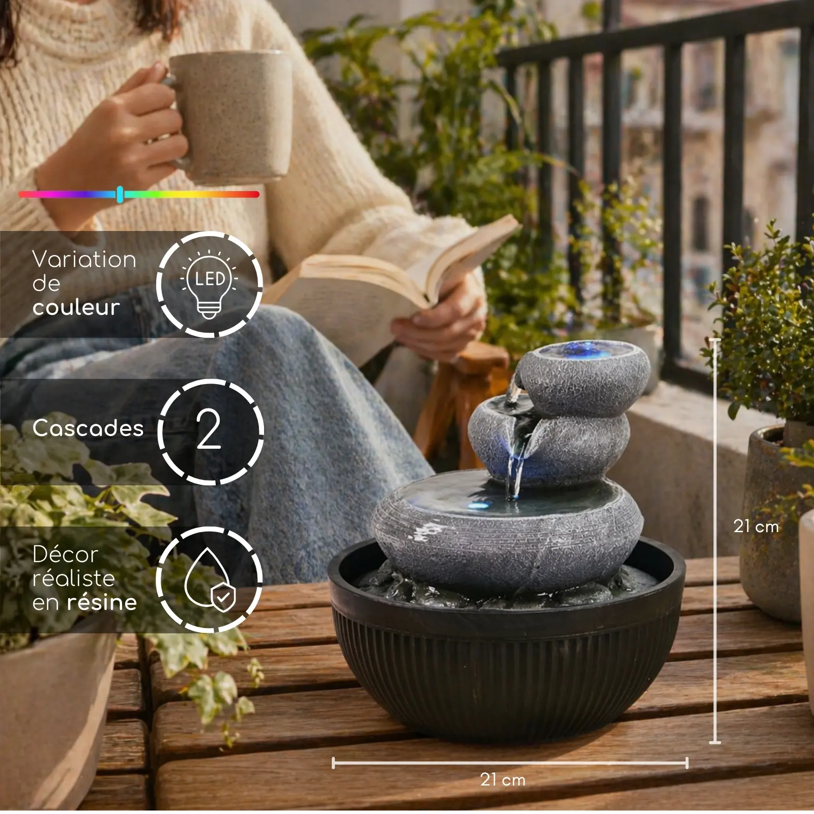 Buy wholesale Indoor Fountain - Zen Fountain - Geelong - Sleek and