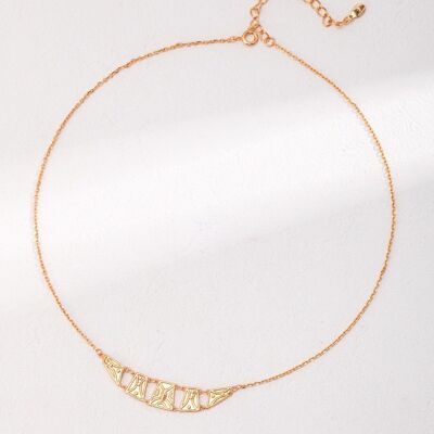 Openwork gold necklace - Sara