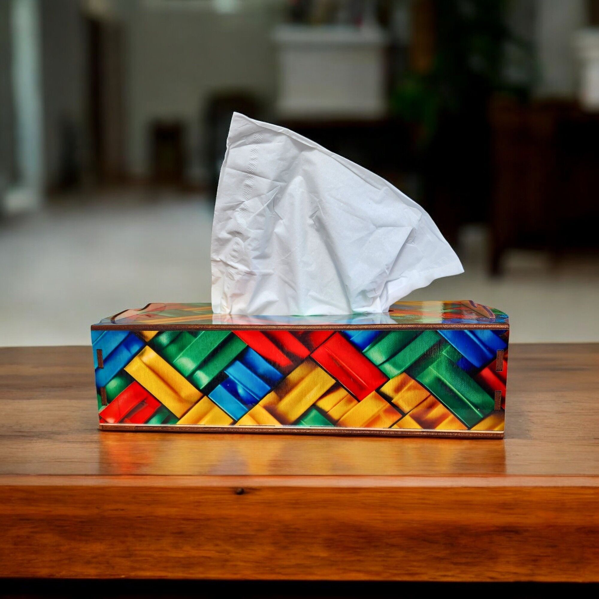 Caja de pañuelos - Inspiración Lego