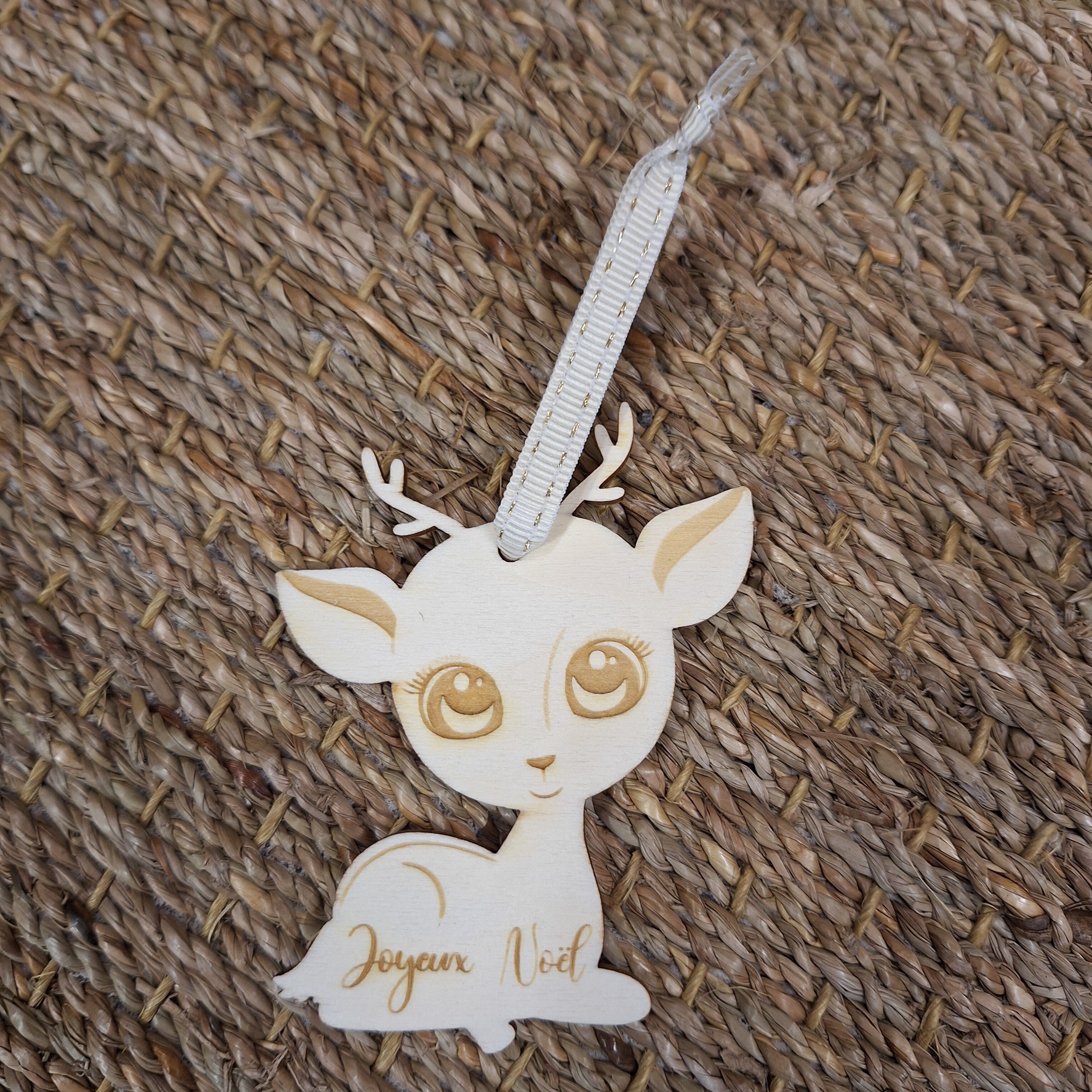 Palla di Natale con renna (decorazione natalizia, palla di Natale)