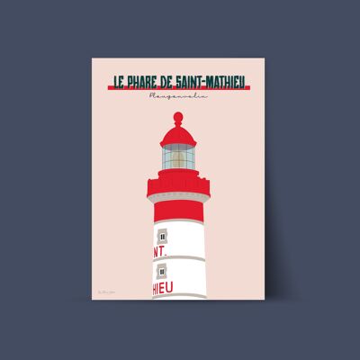 Brittany Poster - The Saint-Mathieu Lighthouse - Plougonvelin