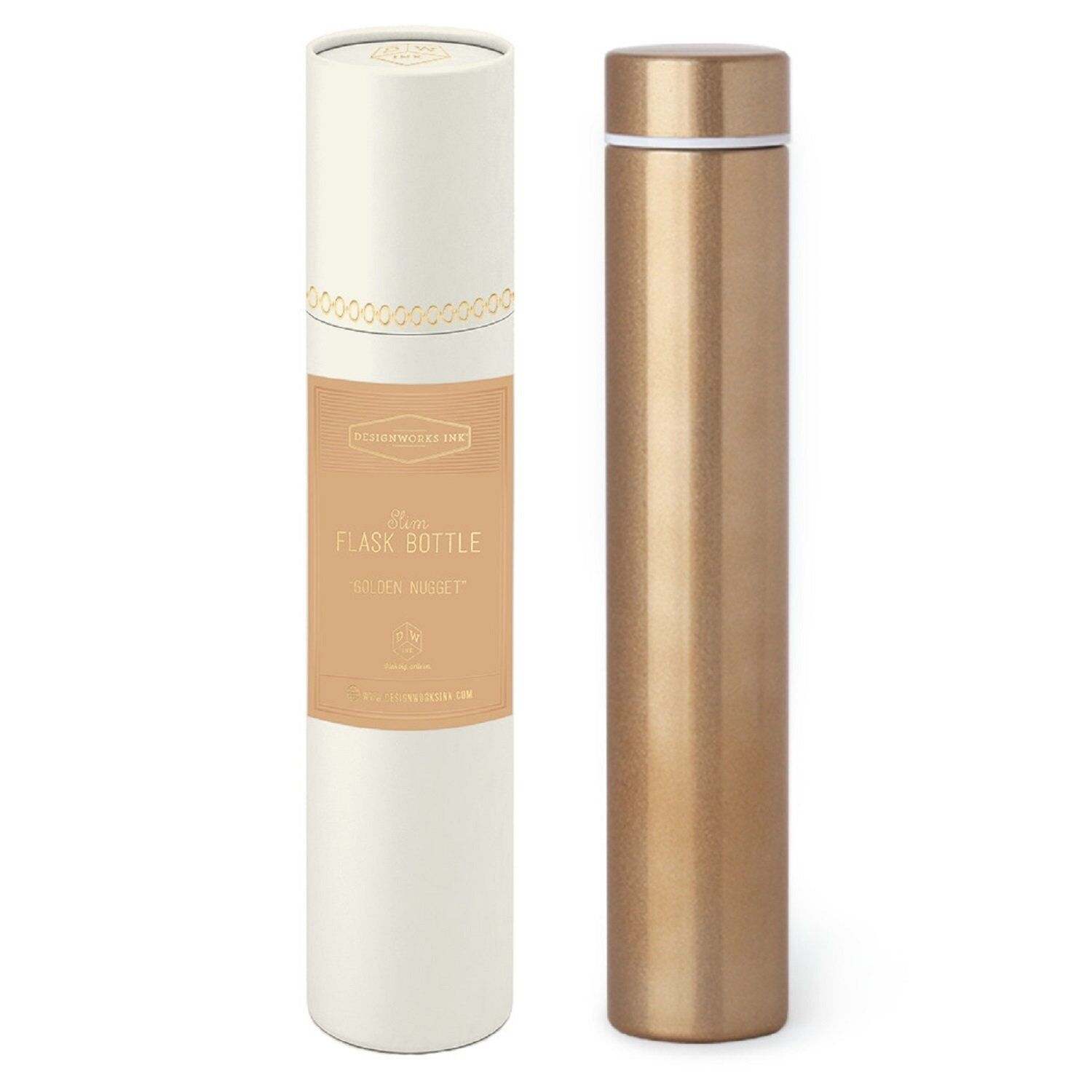Flacon Slim Flask dans un tube - Doré