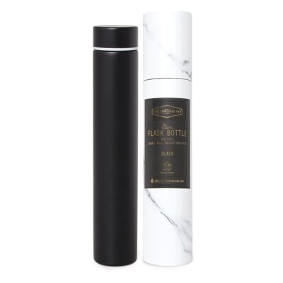 Flacon Slim Flask dans un tube - Noir