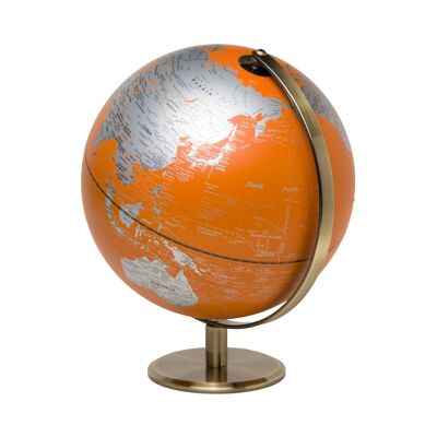 Lámpara de globo naranja de 10"