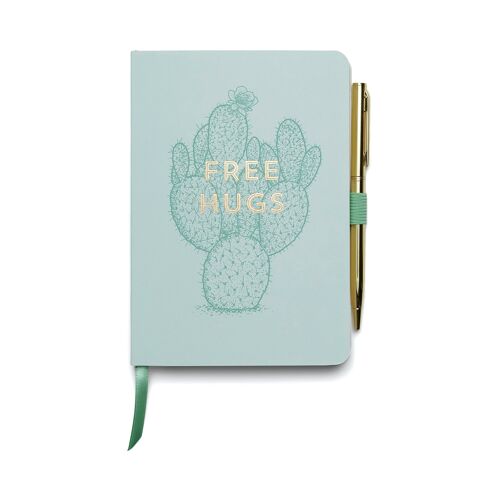 Vintage Sass - Free Hugs - Notebook with Pen