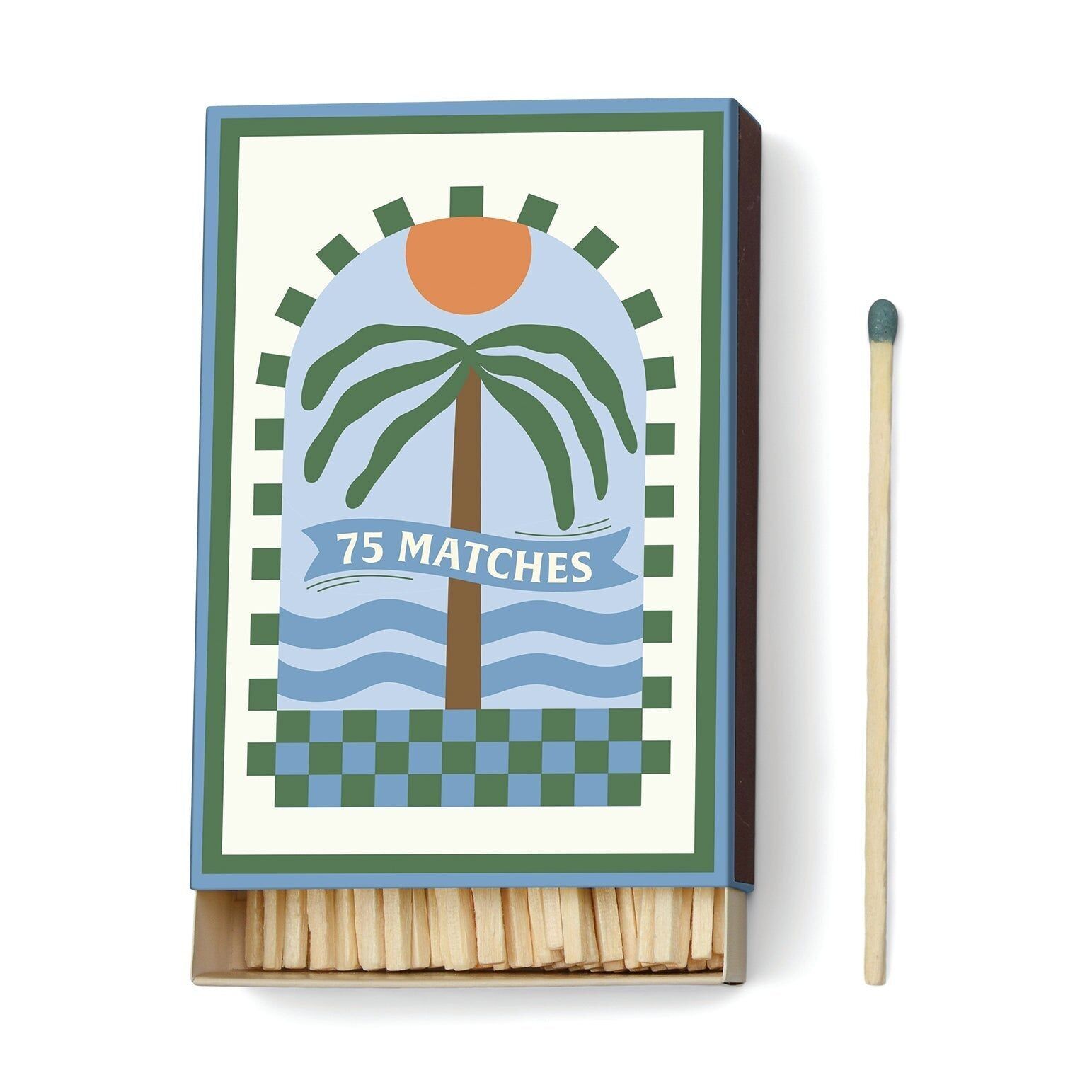 Adopo Boxed Matches "Palm Tree" set of 75 matches