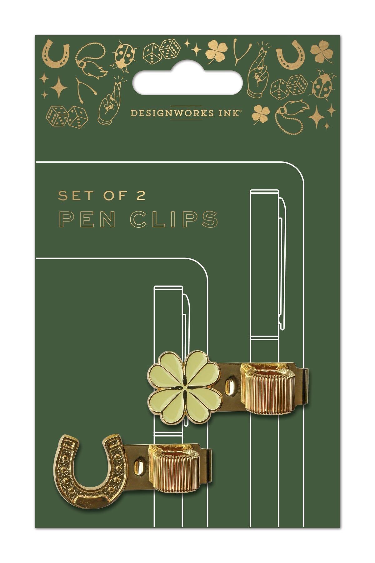 Clips para bolígrafos - Lucky Charms (juego de 2)