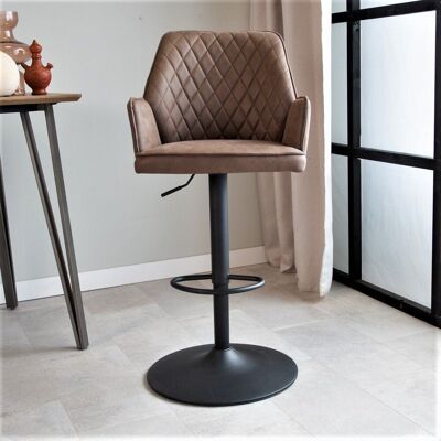 Industrial bar stool Novan taupe