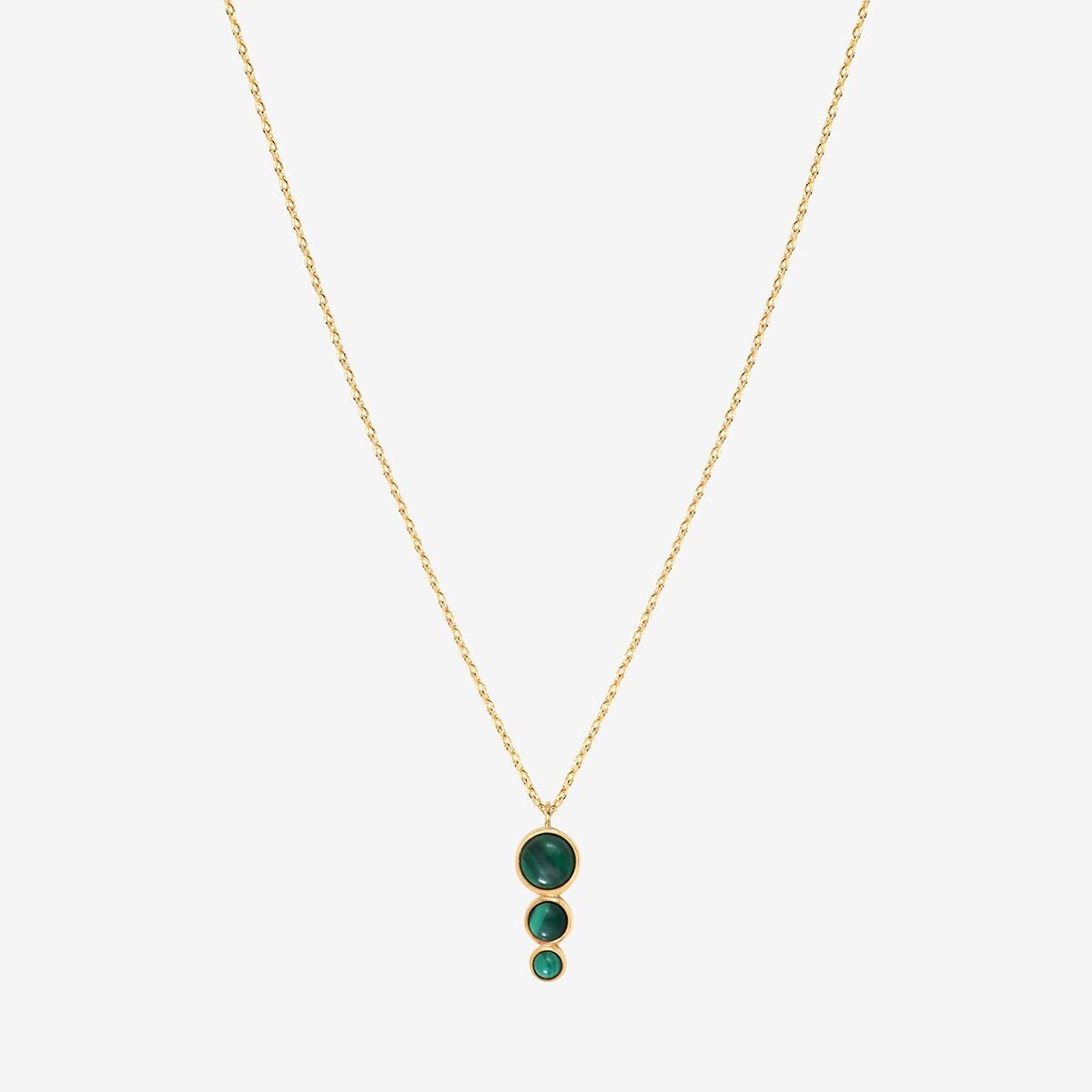 COLLANA MALACHITE ORO - ANDREA