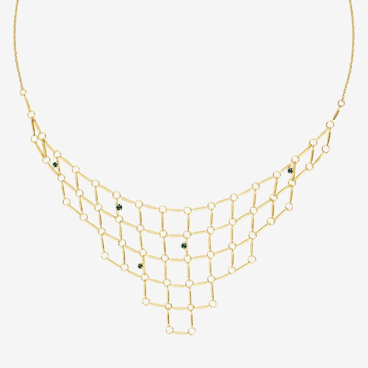 COLLANA SMERALDO D'ORO - BARBARA