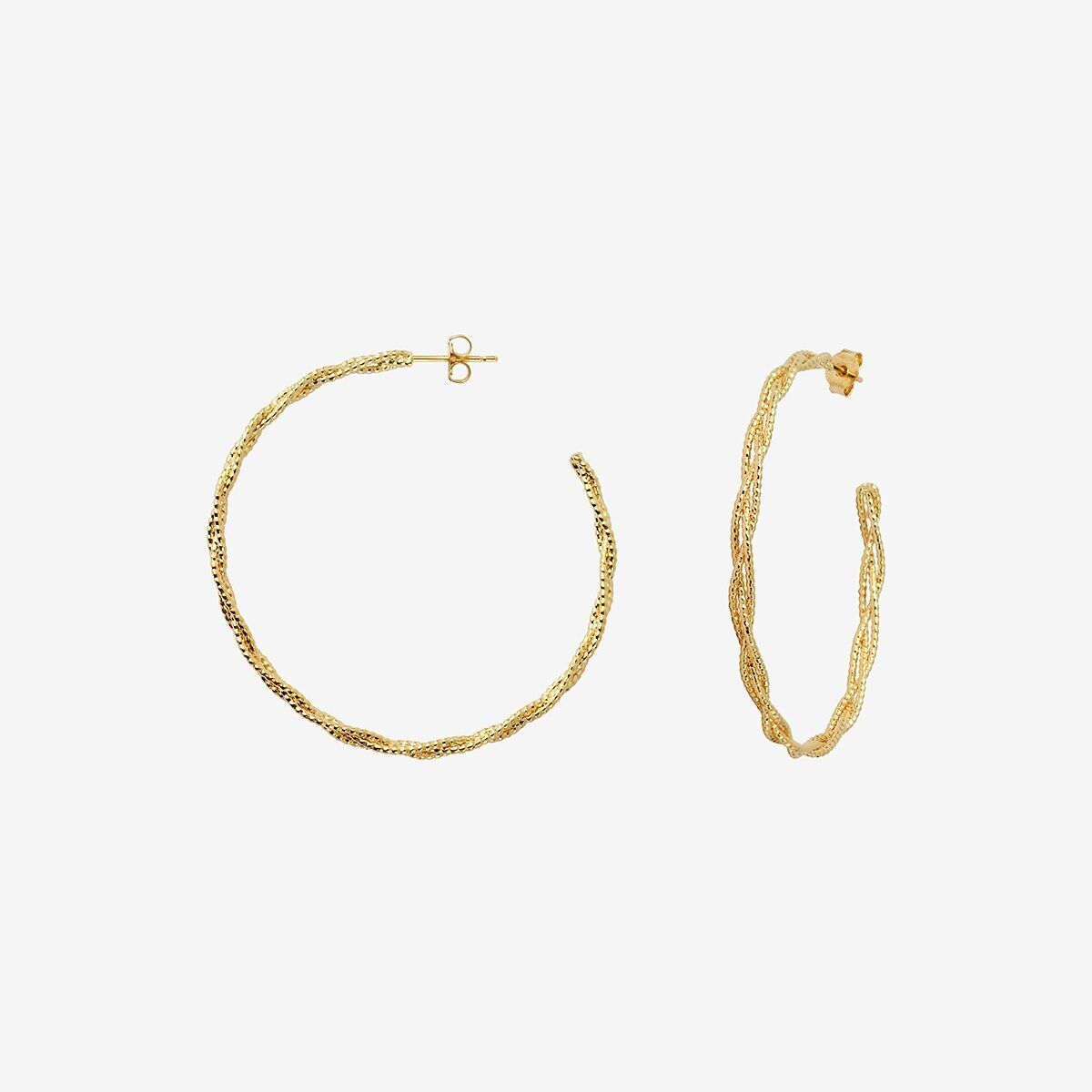 GROßES MODELL GOLDENE CREOLEN - JULIA