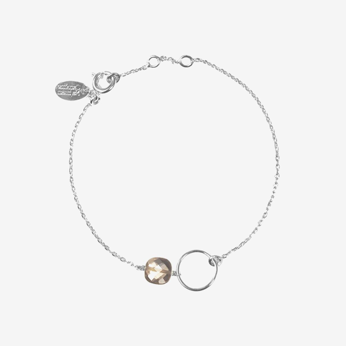 RAUCHQUARZ-SILBERARMBAND – Fidschi