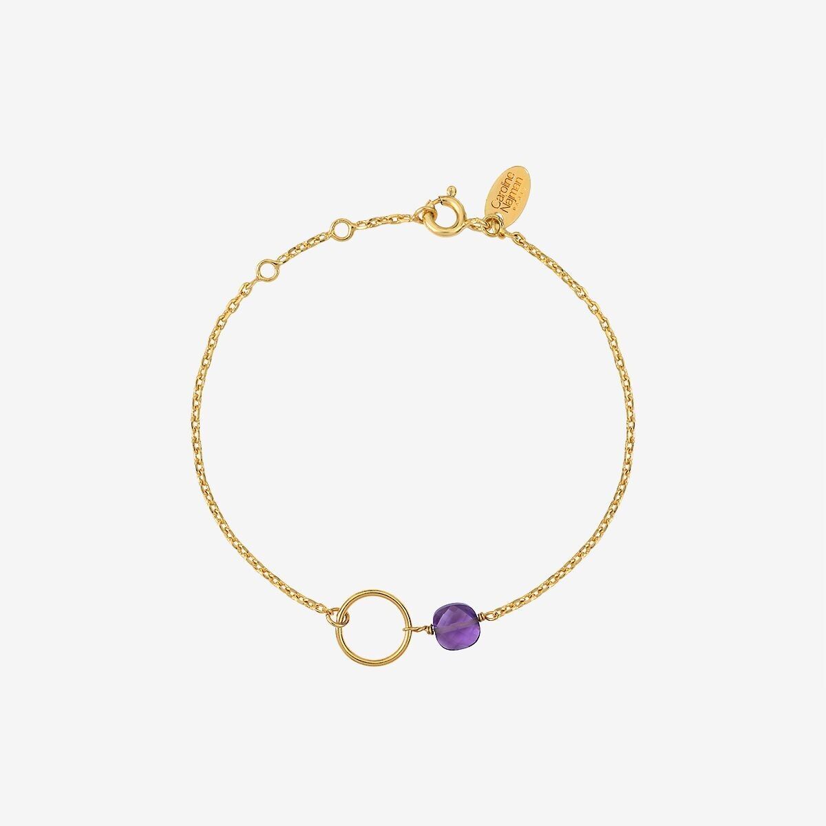 BRACCIALE IN AMETISTA DORATA - FIJI