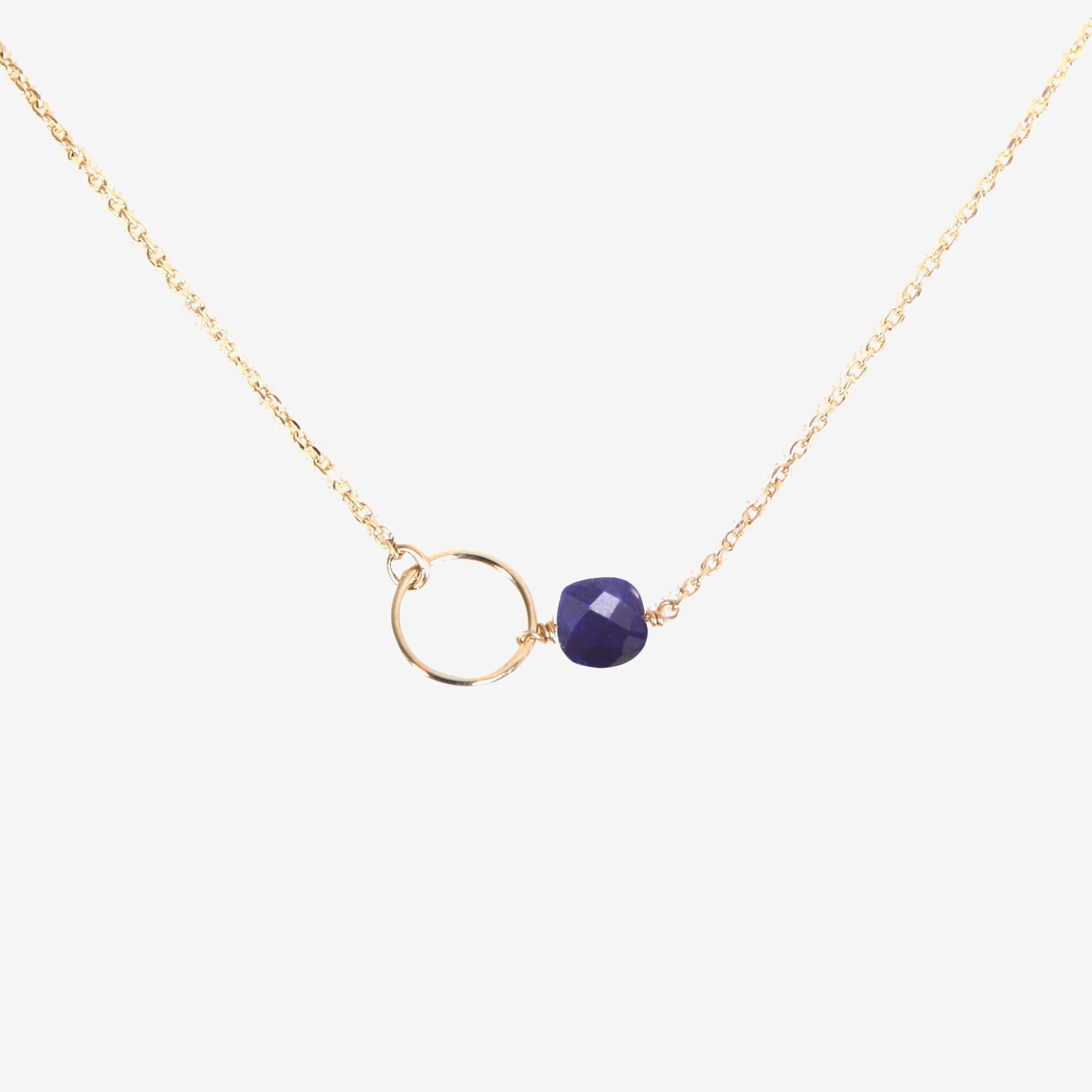 COLLIER DORÉ LAPIS LAZULI - FIDJI
