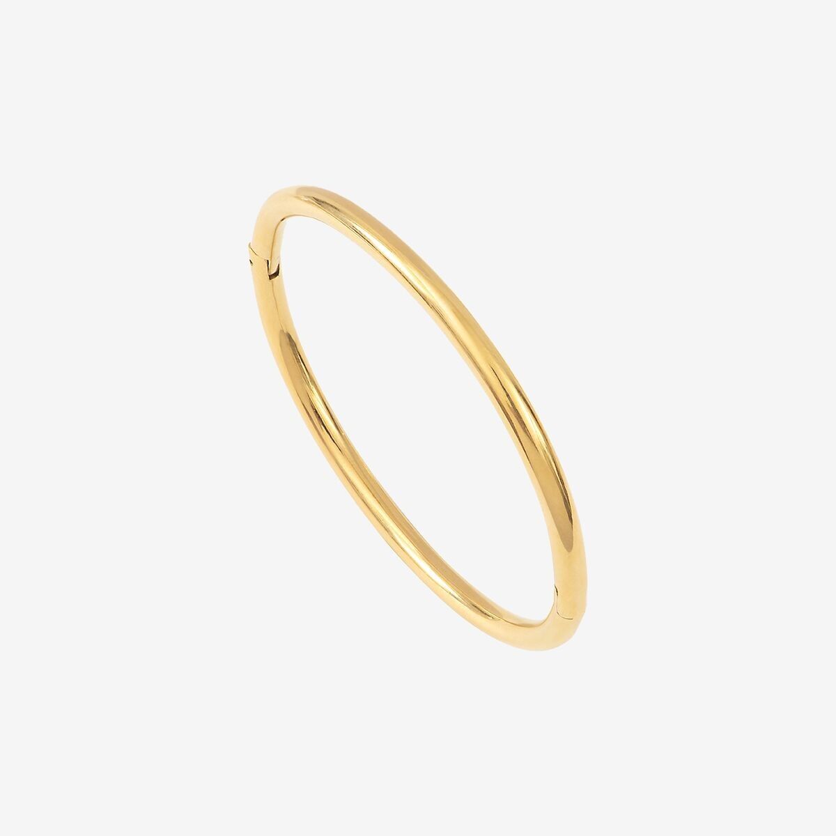 GOLD BANGLE BRACELET - BRANDY