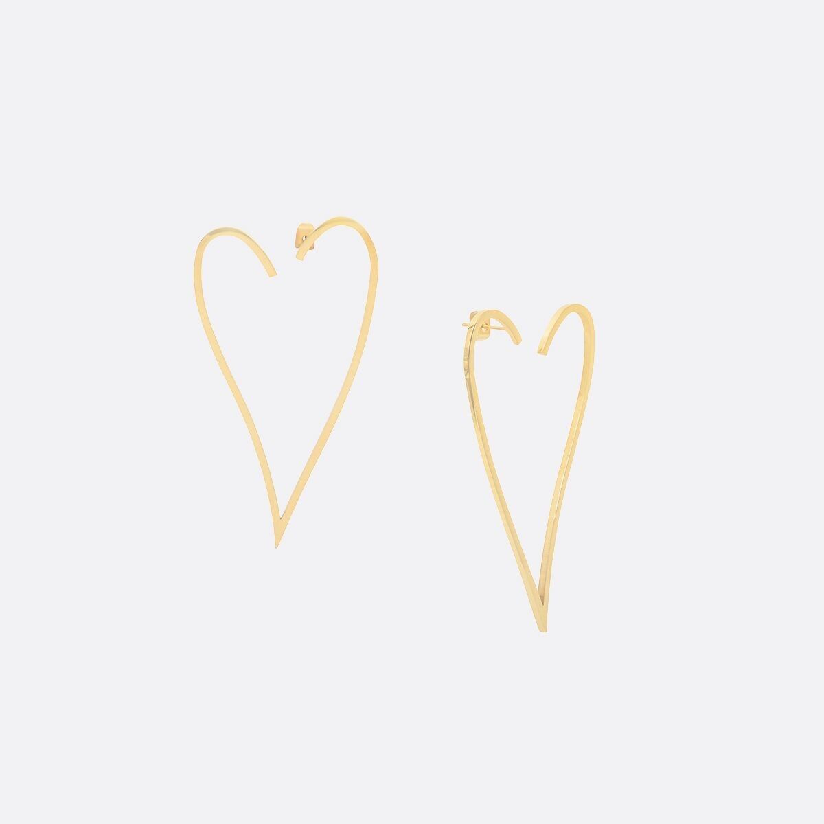 LOVE GOLD EARRINGS - KIND OF THINGS