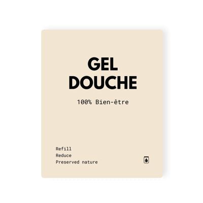 Etiqueta de baño impermeable - Recambio Beige