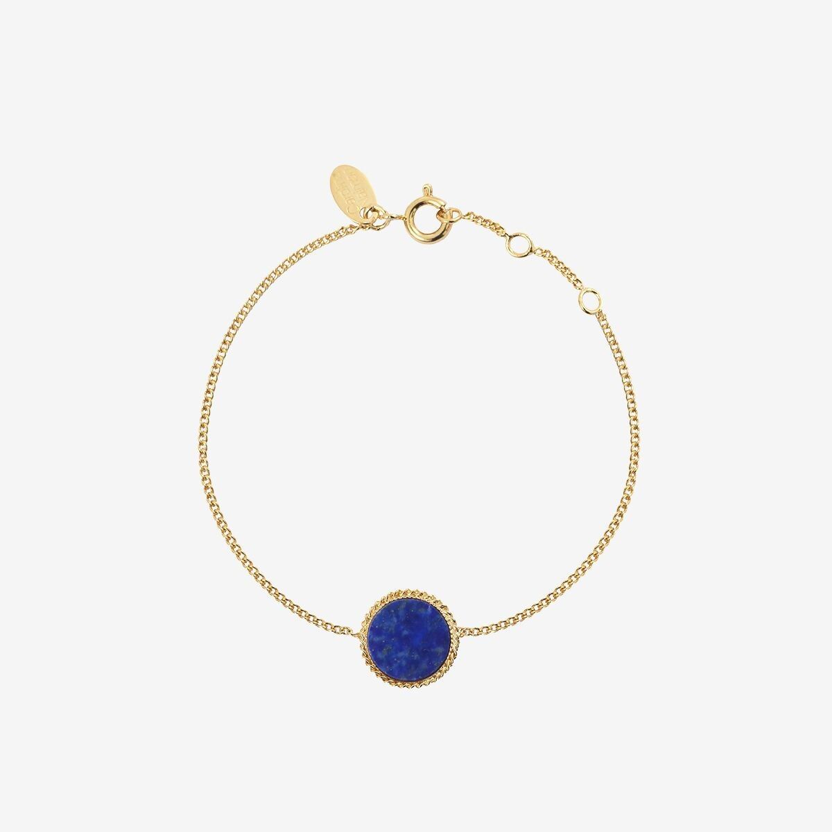 LAPIS LAZULI GOLD BRACELET - LADY