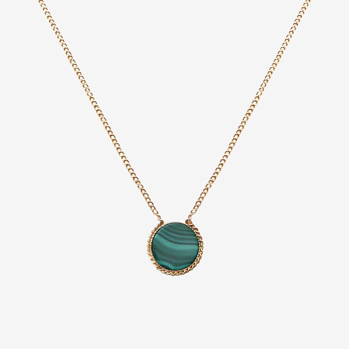 MALACHITE GOLD NECKLACE - LADY