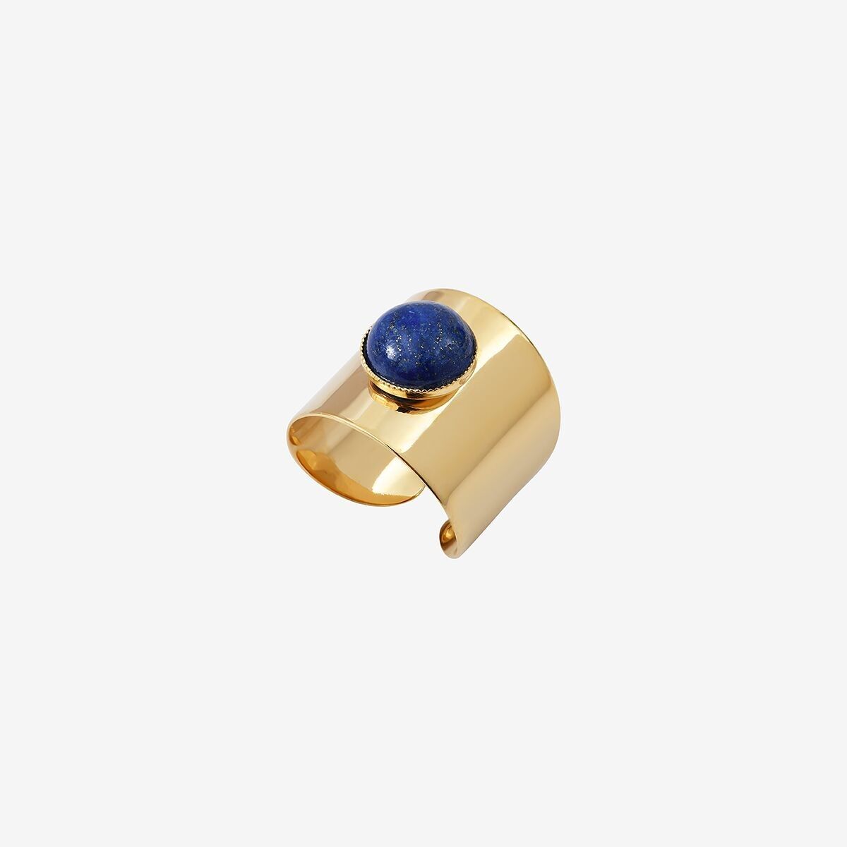 ANELLO PLACCATO ORO CON LAPISLAZZULI - MINIMAL