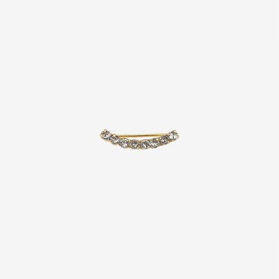 OREJERA SOLO CRYSTAL ORO - PARIS